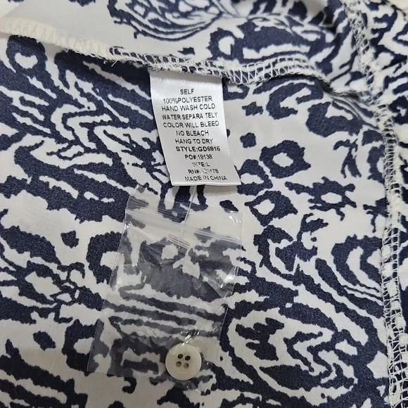 Glam Cream and Navy Casual Dress - Picture 12 of 12